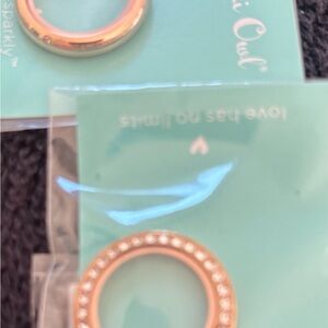 Origami Owl Rose Gold Locket Set